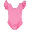 BrightPinkFLS_zoom.jpg Bright Pink Flutter Sleeve Leotard & Bodysuit