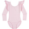 CopyofLightPinkRLS_1200_1.jpg Final Sale: Ruffle Long Sleeve Leotard