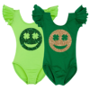 DOUBLELUCKYEMOJI.png Lucky Emoji Ruffle Leotard