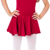 GirlsBurgundyDanceSkirt.png Burgundy Toddler Girls Flutter/Ruffle Ballet - Dance Skirt