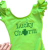 LuckyCharmDanceLeotardforGirls.png St. Patrick's Day Lucky Charm Ruffle Leotard