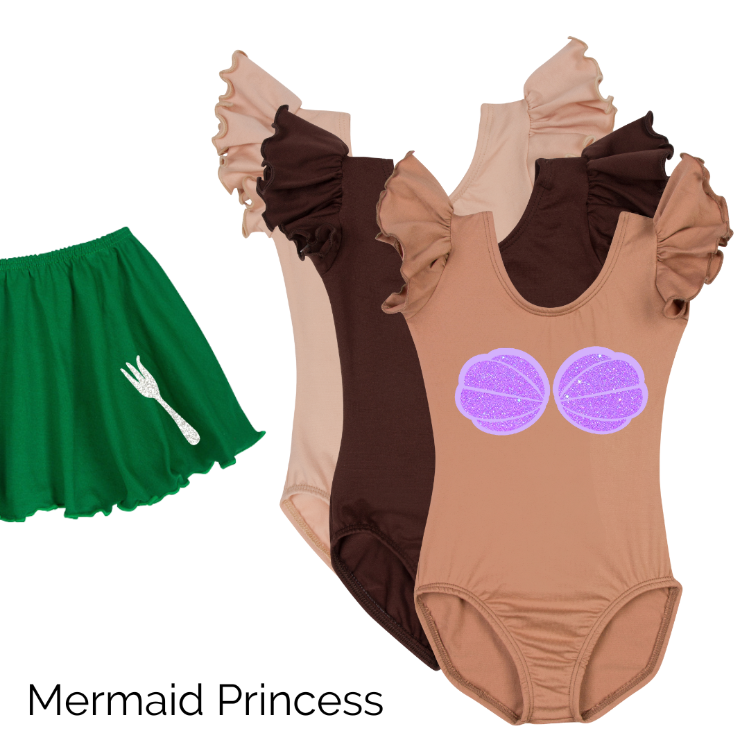 MermaidPrincess_Skirt.png Mermaid Princess | Girls Inspired Costume Leotard