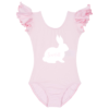 PersonalizedBunny4.png Little Cottontail Personalized Leotard with Flutter/Ruffle Short Sleeve for Toddler & Girls