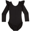 Photo01_750_6d856bce-6c95-4639-828e-9b769dec478d.jpg Black Long Sleeve Ruffle Leotard for Toddler and Girls