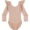 Photo02_750_5098637e-d7f4-41d0-8011-841cc6a41053.jpg Skin Tone Nude/Beige Ruffle Long Sleeve Leotard & Bodysuit