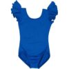 Photo02_zoom.jpg Royal Blue Leotard with Flutter/Ruffle Short Sleeve for Toddler & Girls