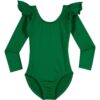 Photo09_750_1ba00a86-0fb4-464c-b870-5381f68af9aa.jpg Green Long Sleeve Ruffle Leotard for Toddler and Girls