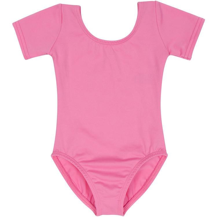 Photo20_zoom.jpg Bright Pink Short Sleeve Leotard for Toddler and Girls