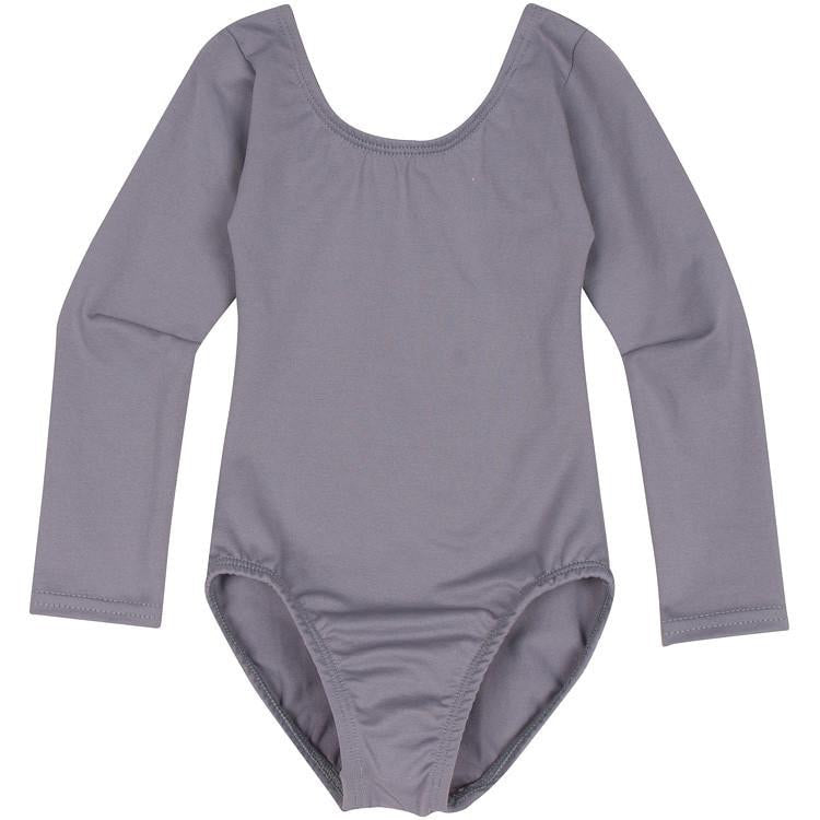 Photo35_zoom.jpg Gray Long Sleeve Leotard for Toddler and Girls