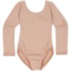 Photo37_zoom.jpg Nude/Beige Long Sleeve Leotard for Toddler & Girls