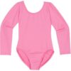Bright Pink Long Sleeve Leotard