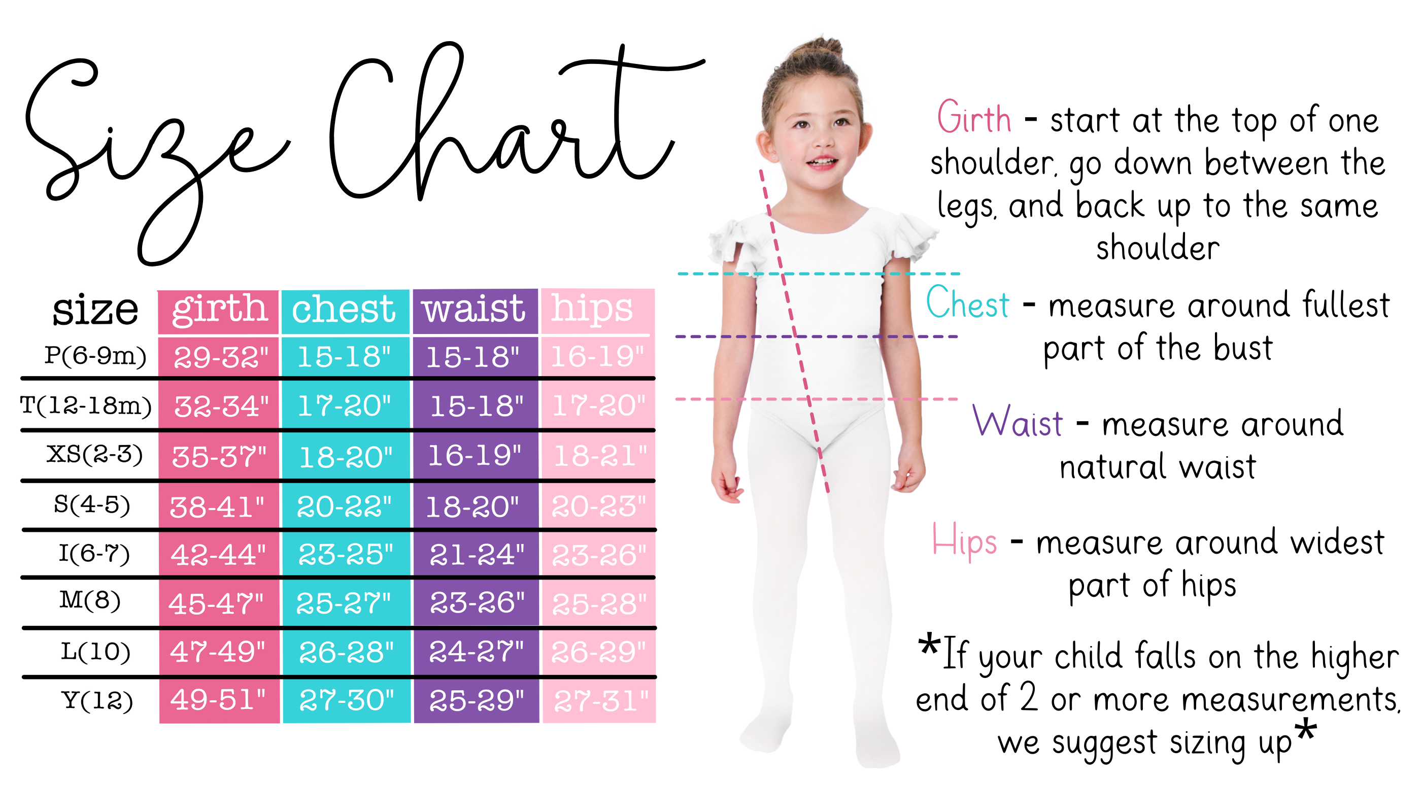 SizeChart_FontOptions.png Little Cottontail Personalized Leotard with Flutter/Ruffle Short Sleeve for Toddler & Girls
