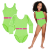 vintage1980sworkoutleotardcostume.png 1980's Work Out Girl Leotard Costume - Lime Green
